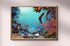 wood framed batfish original painting wall art print